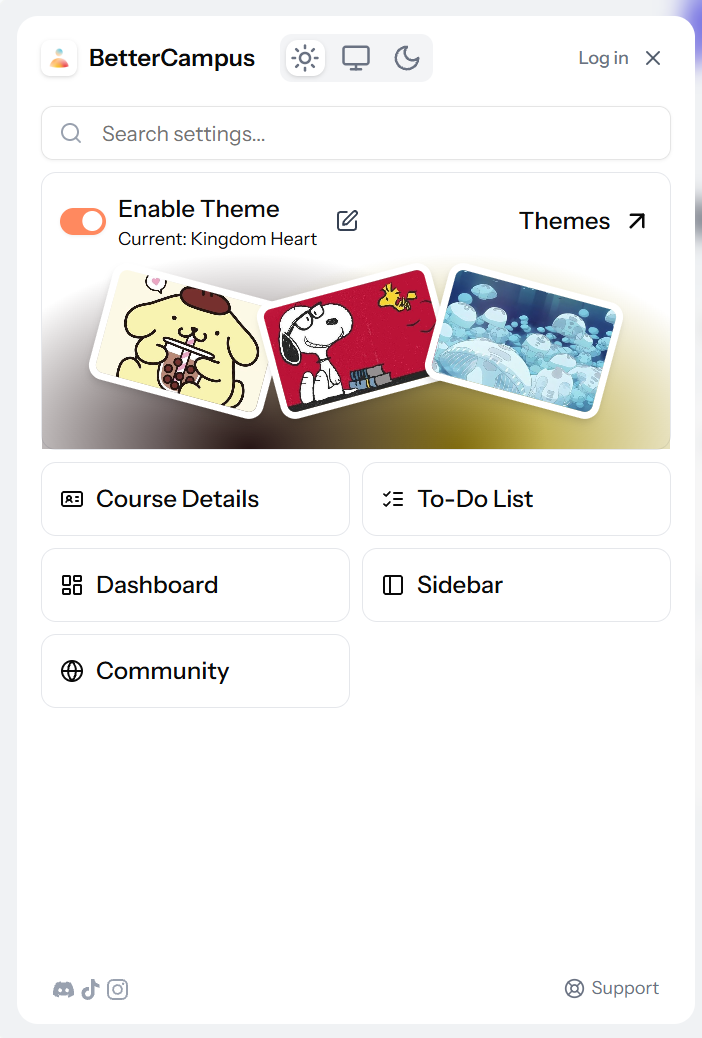 BetterCampus interface