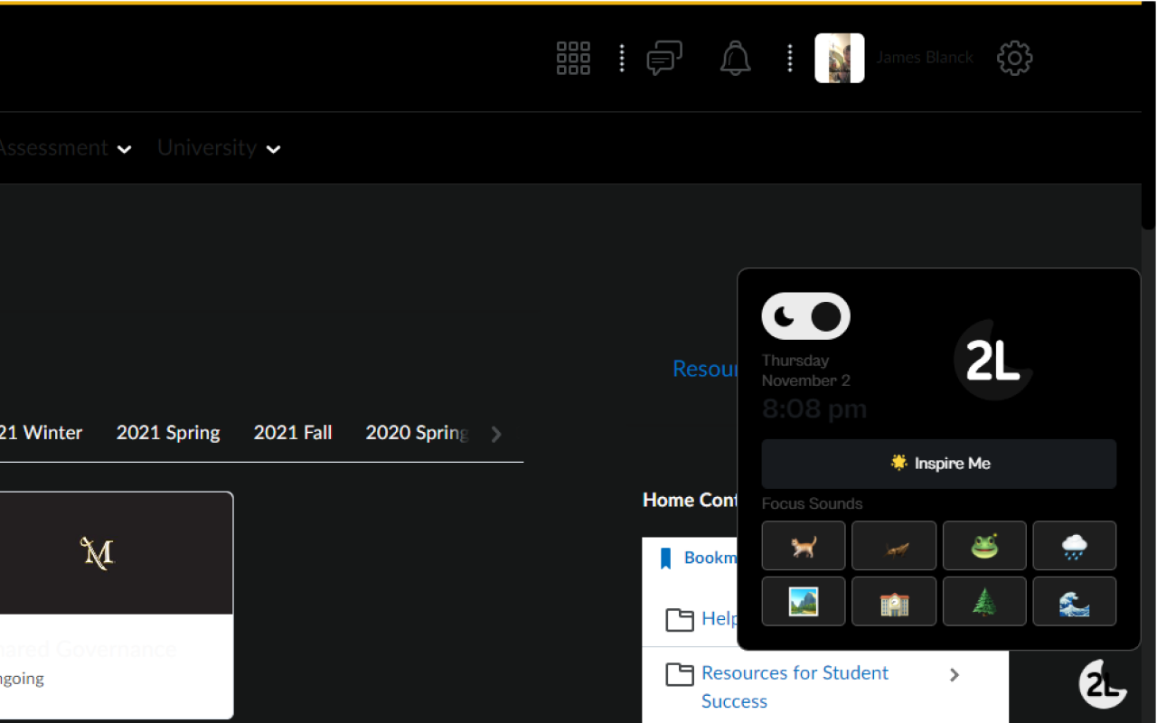 Dark2L dark theme preview